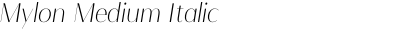 Mylon Medium Italic